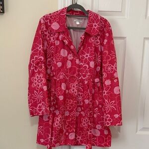 Garnet Hill Pink Floral Shirt